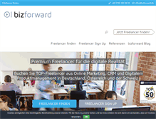 Tablet Screenshot of bizforward.de